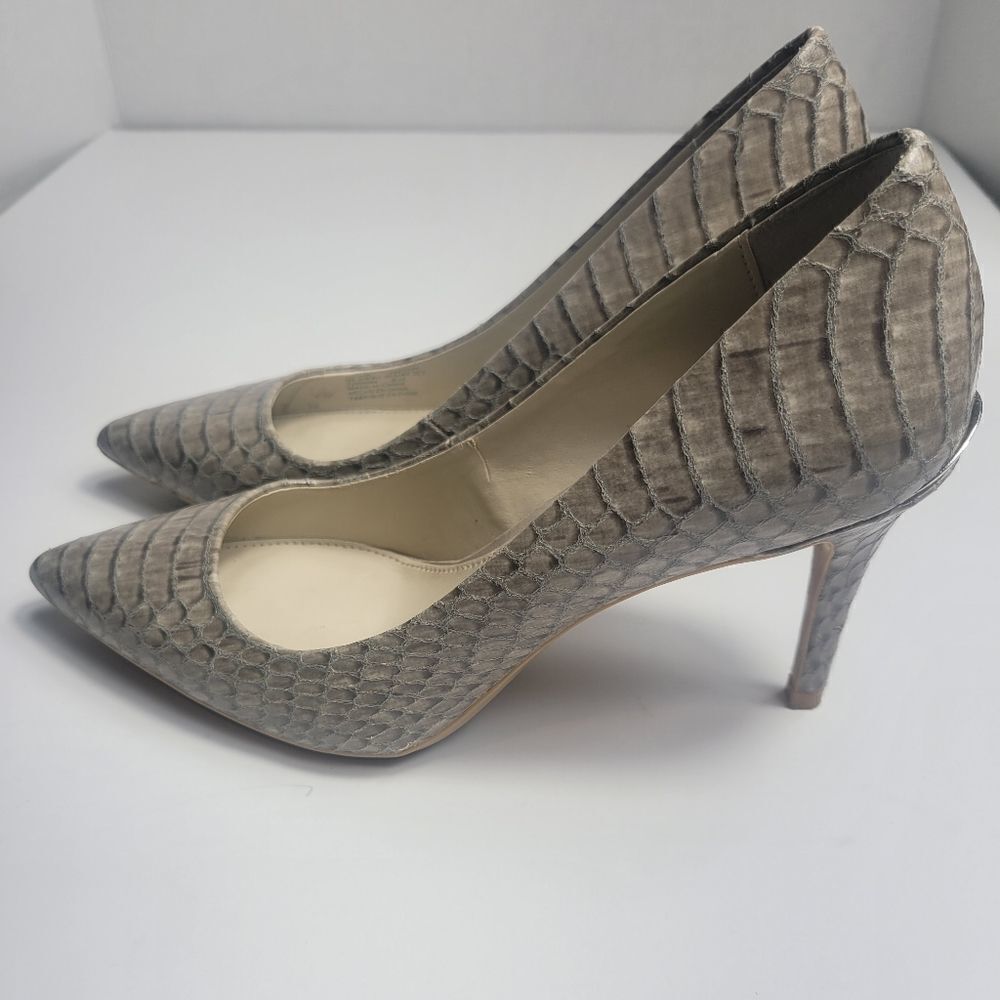 Calvin Klein Snake Skin Gray Pump Women's Shoe